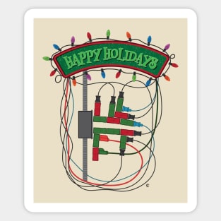 Happy Holidays - Overloaded Outlet Sticker